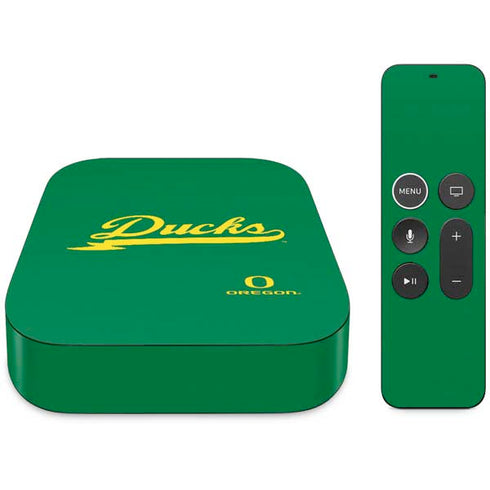 University of Oregon Ducks Logo and Wings Apple TV Skin